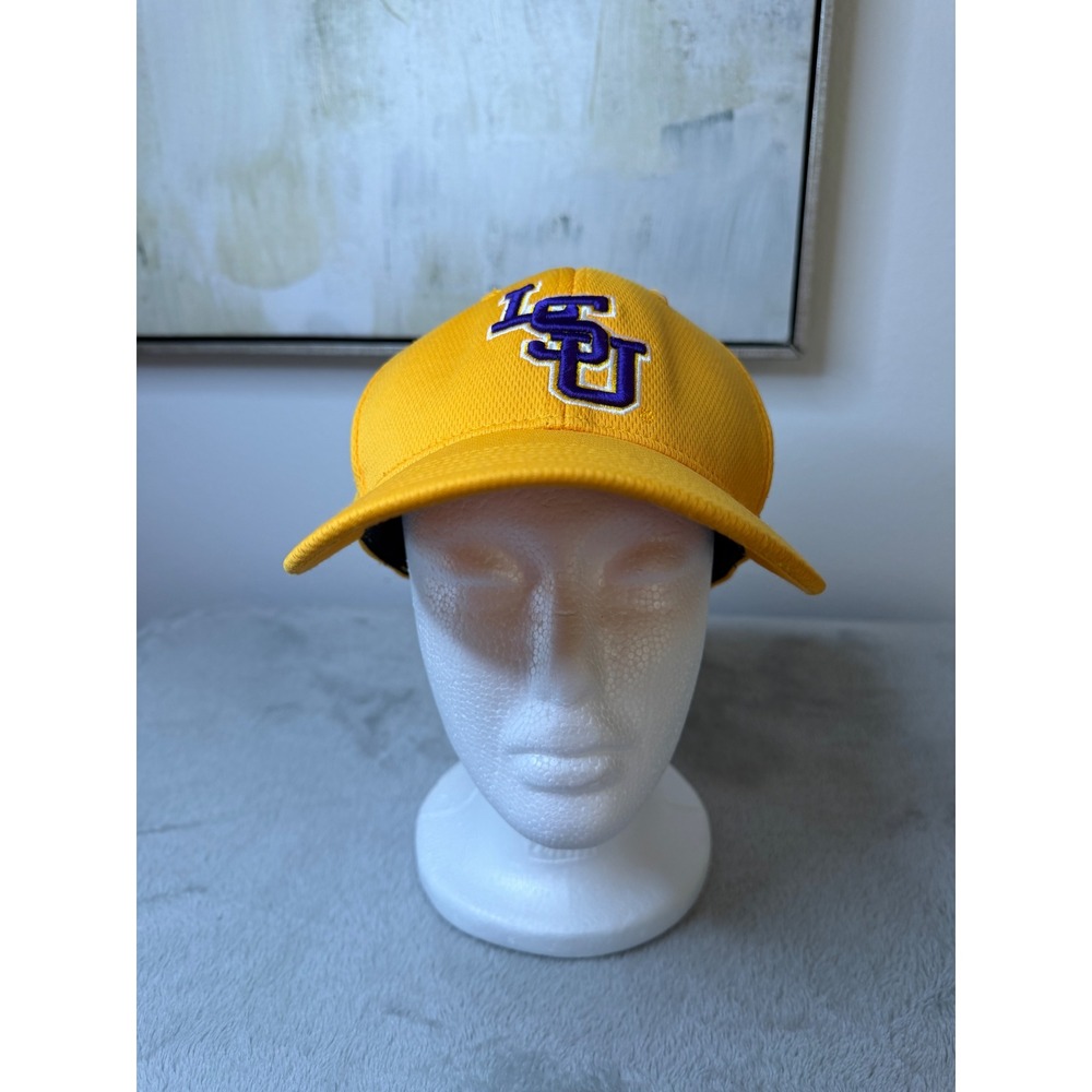 Top of the World Hat LSU Tigers Mens One Size Yellow Memory Fit Baseball Cap